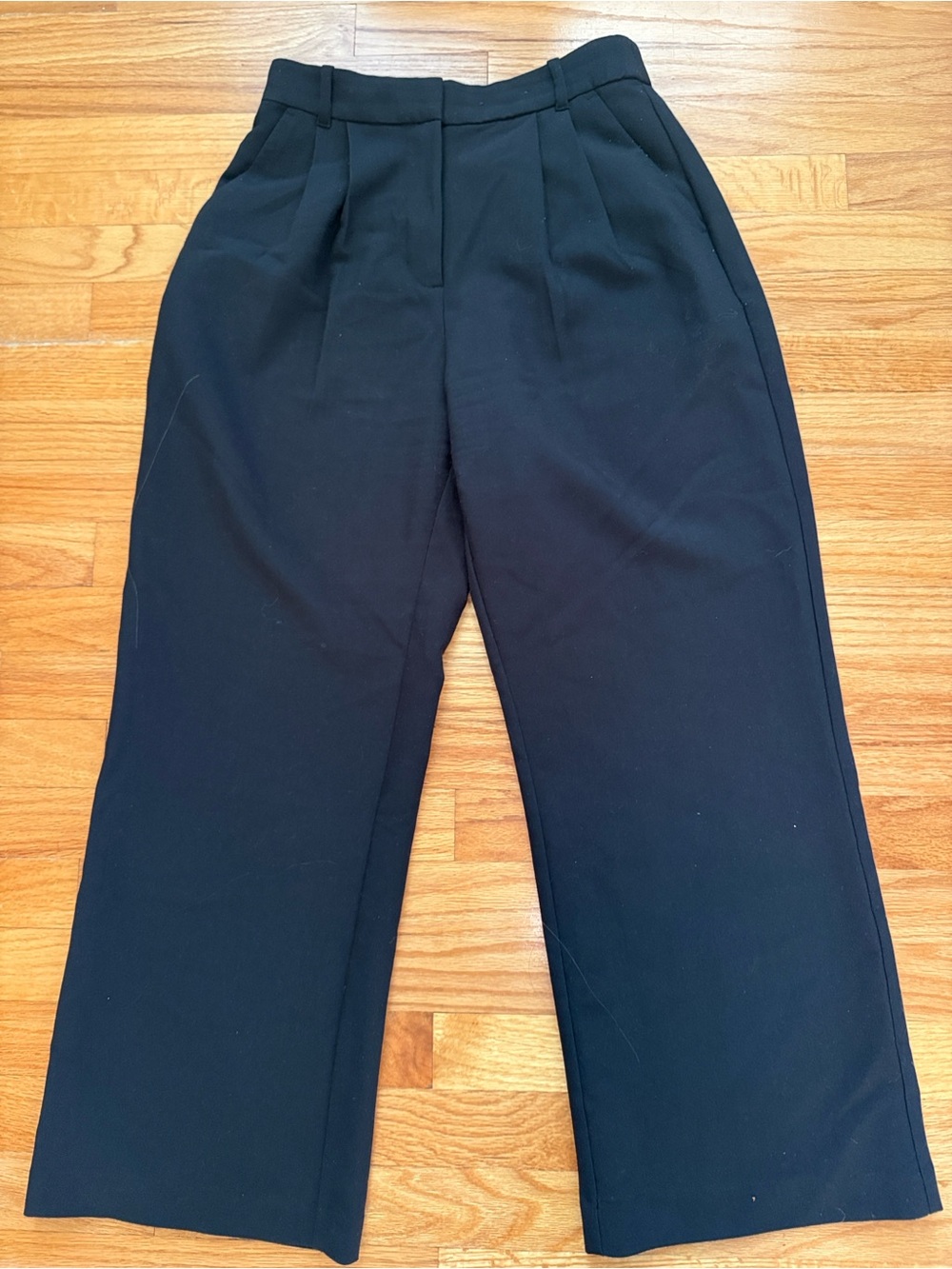 Abercrombie & Fitch curve love Black Wide-Leg Pants 28/6S 28” inseam